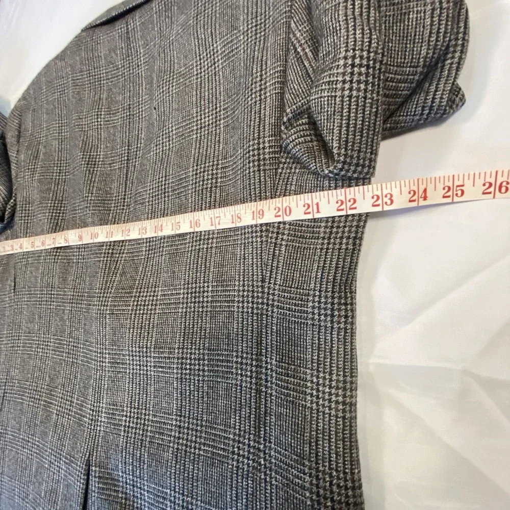 Lambswool Cashmere Blend Blazer Sport‎ Coat Jacket Mens 42R By Alan Flusser